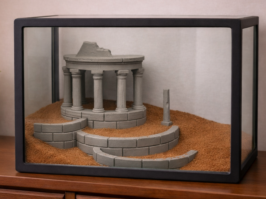 Roman Ruins Terrarium Walls & Platform Set