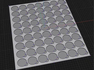 Jig for 40mm Coin blanks - 63 coins