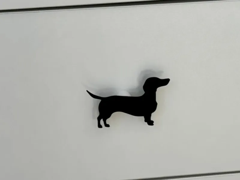 Dachshund drawer and door knob for Ikea Kallax