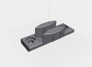 Malibu Caravan polyfix window locking plate