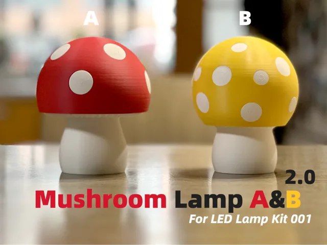 Mushroom Lamp A&B for LED 001 Kit