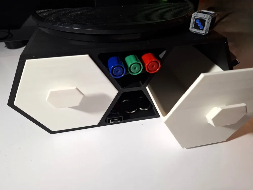 Honeycomb Stackable Monitor Riser With Drawers by Printcells - MakerWorld