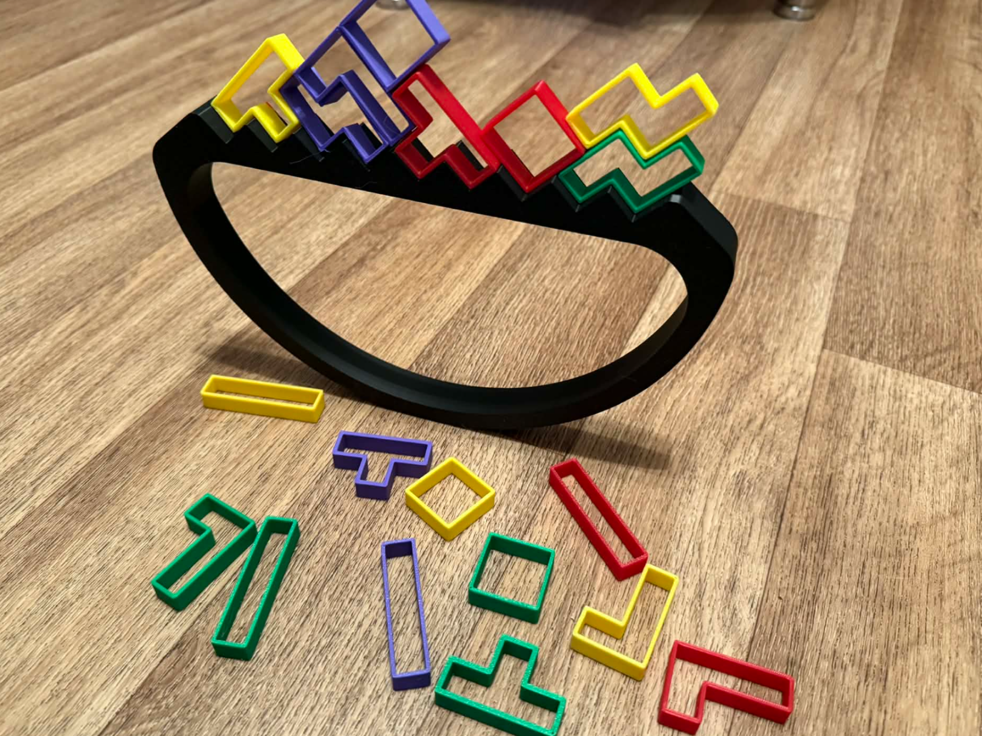 Playful for children Balancing block stacking