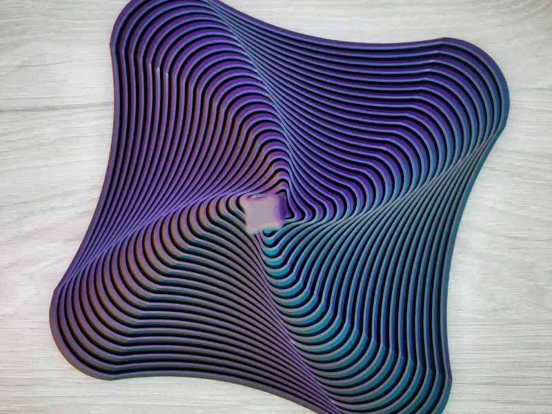 square wavy fidget toy.