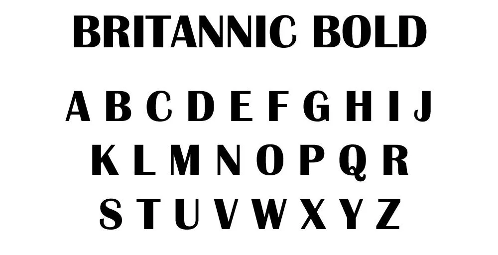 Britannic Bold Letters for Decoration by LVC Printing - MakerWorld