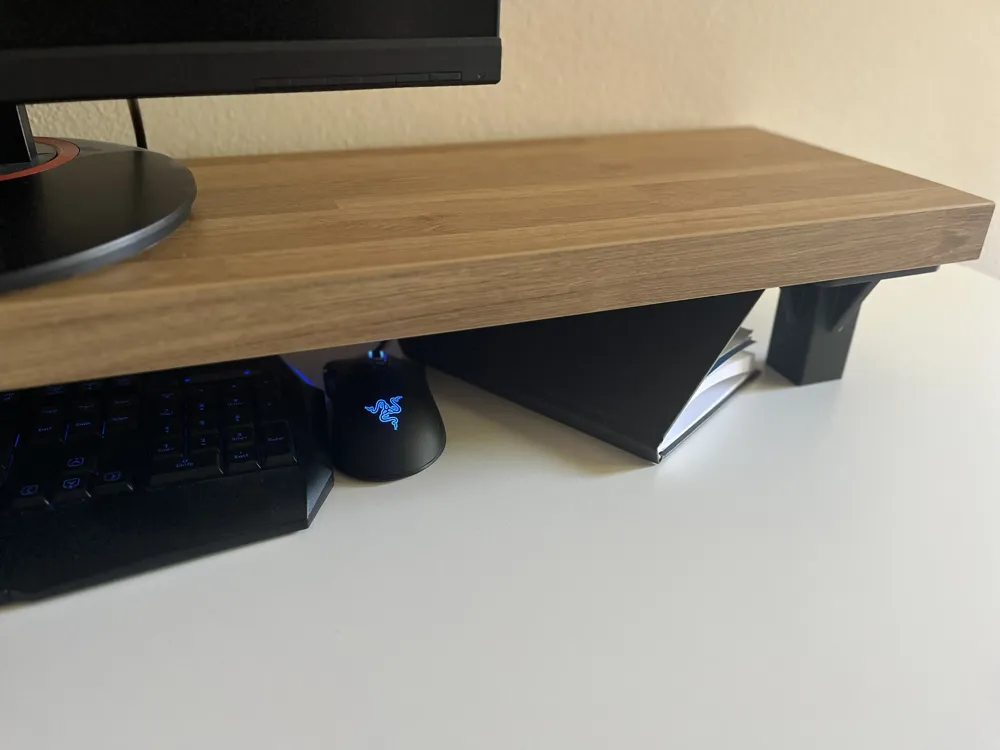 monitor stand foot for 40mm wooden board - Free 3D Print Model - MakerWorld