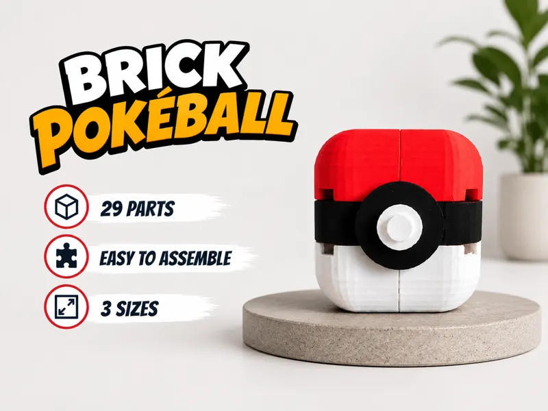 Pokéball Brick Set | 29 Pieces