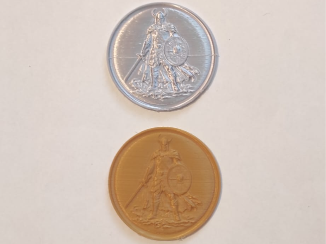 Viking relief coin