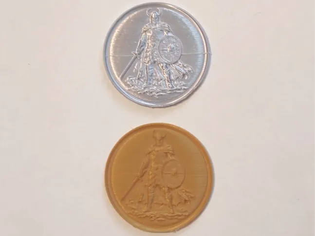 Viking relief coin