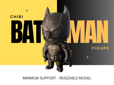 Chibi Batman – Easy Print & Paint Edition
