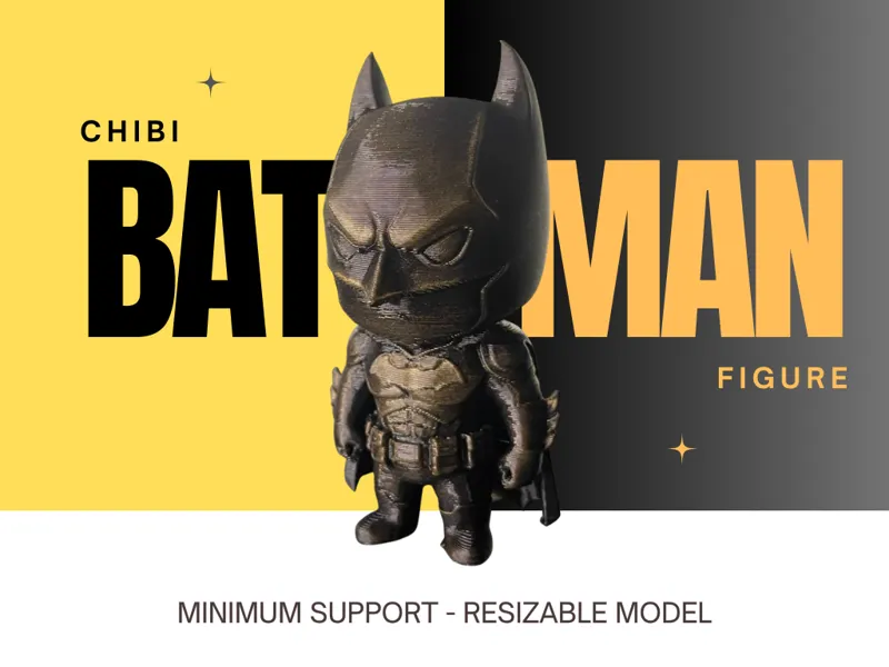 Chibi Batman – Easy Print & Paint Edition