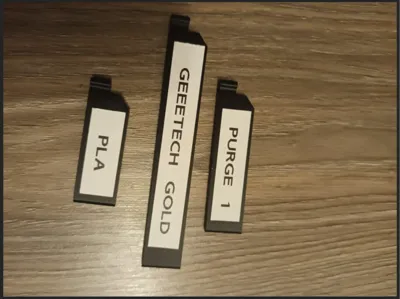Filament labeling clip
