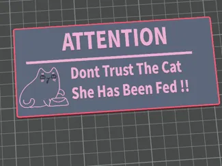cats been fed funny sign