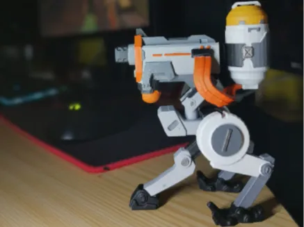 Valorant Killjoy turret inspired Fan model