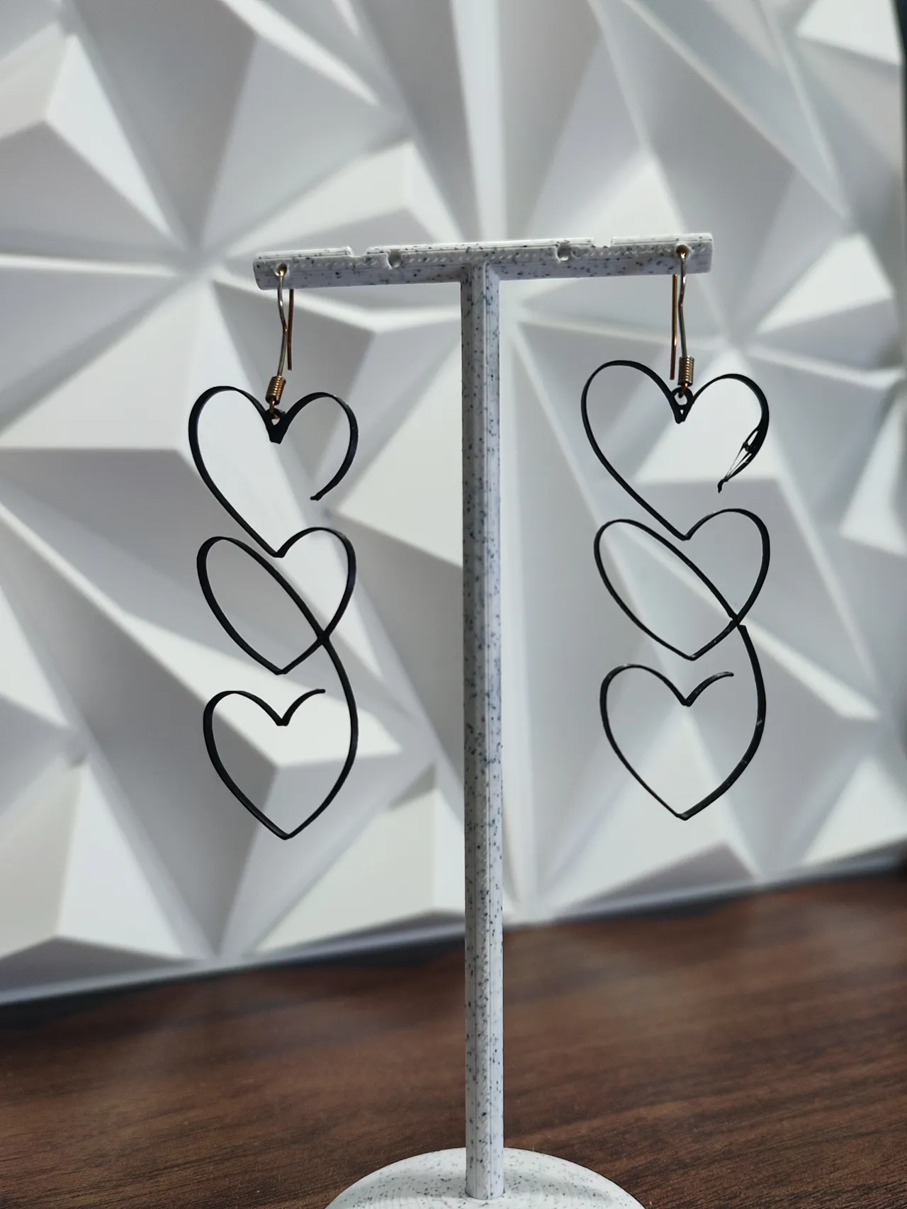 Aretes Cascada de Corazones view 4