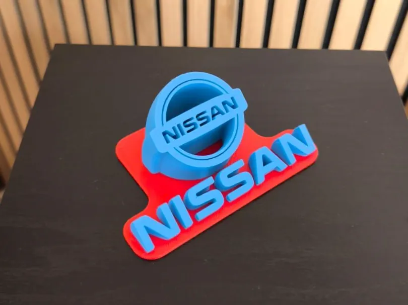 Nissan Car Logo Stand - Free 3D Print Model - MakerWorld