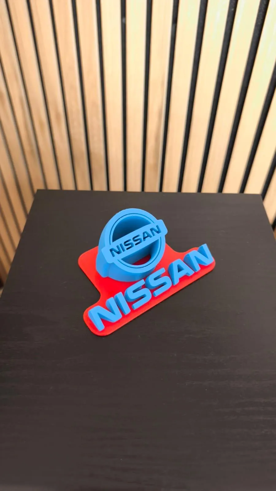 Nissan Car Logo Stand - Free 3D Print Model - MakerWorld