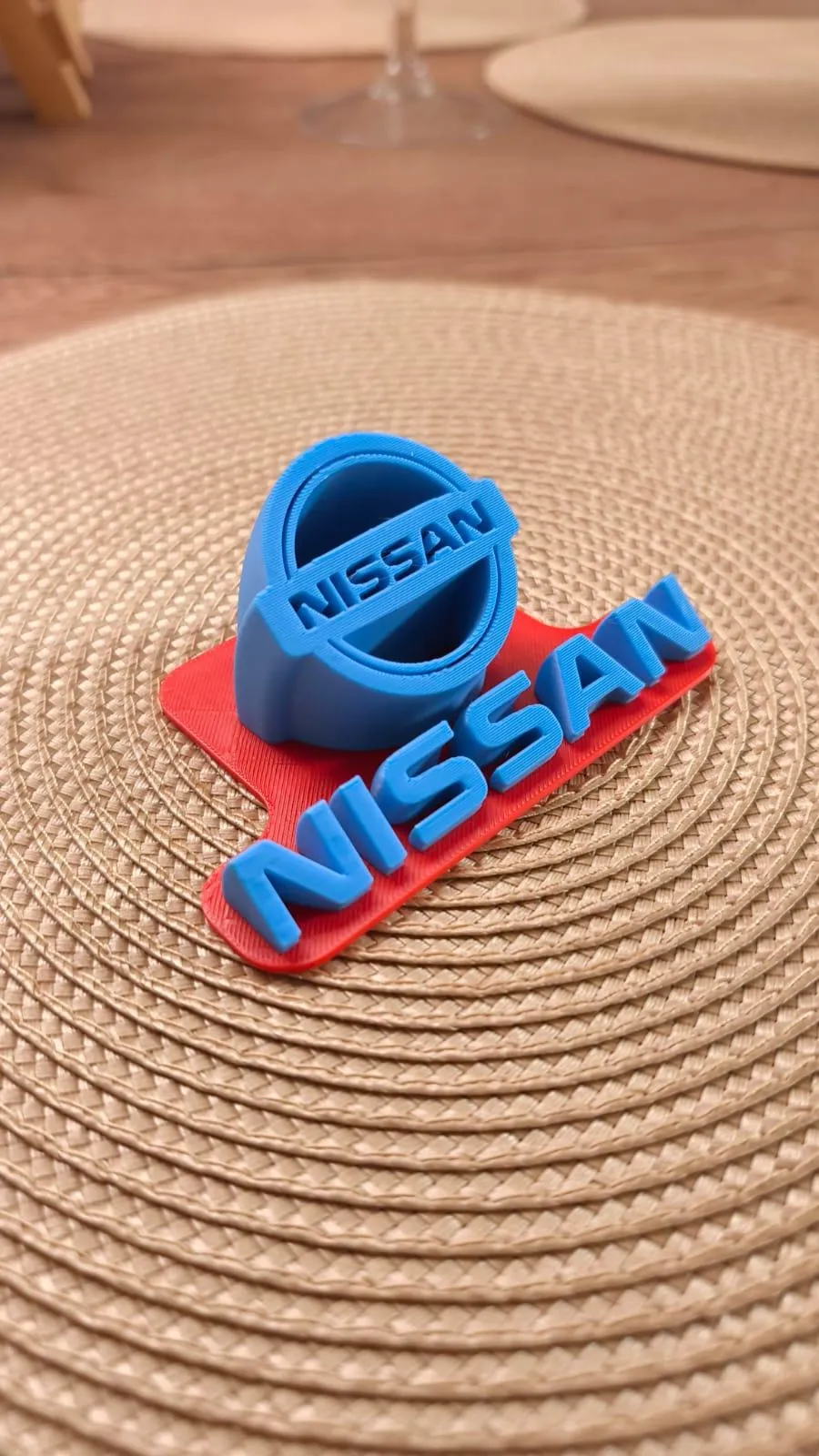 Nissan Car Logo Stand - Free 3D Print Model - MakerWorld