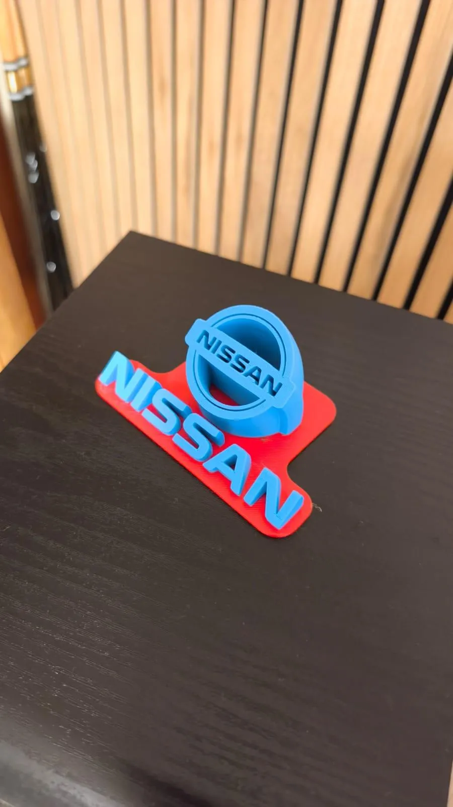Nissan Car Logo Stand - Free 3D Print Model - MakerWorld