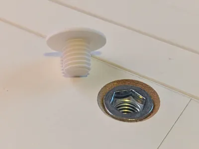 Ikea hole cover for top and bottom holes Platsa