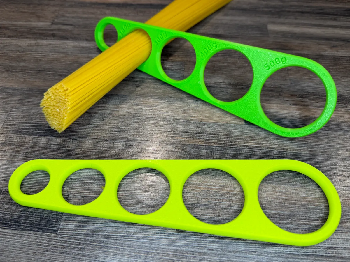 spaghetti noodle measure 100g - 500g measure instead of weigh by practical3D MakerWorld: Download Free 3D Models - 3D model önizlemesi