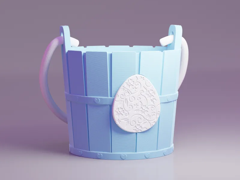 Easter Egg Candy Bucket & Flower Pot Cover 2-in-1
