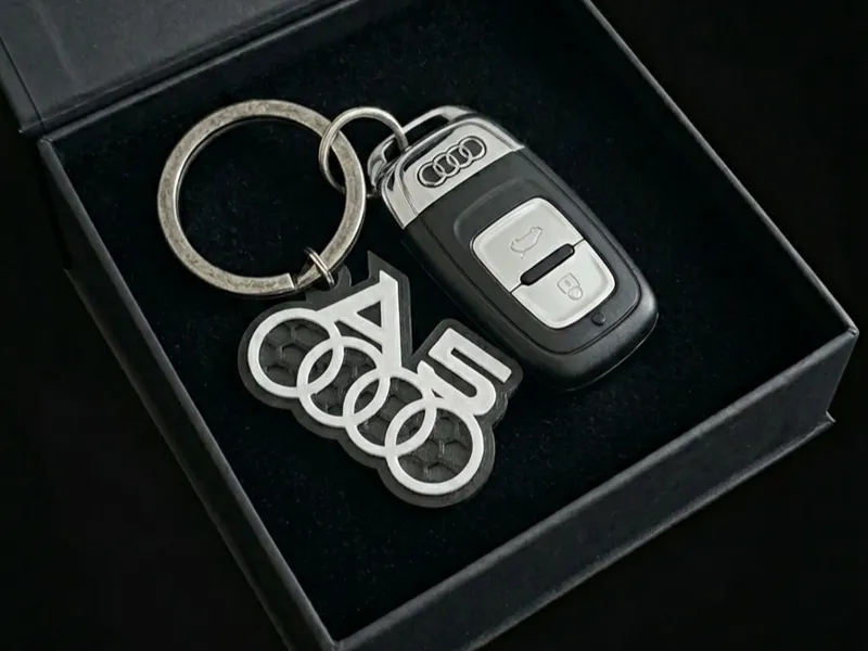 Audi A5 Logo Keychain