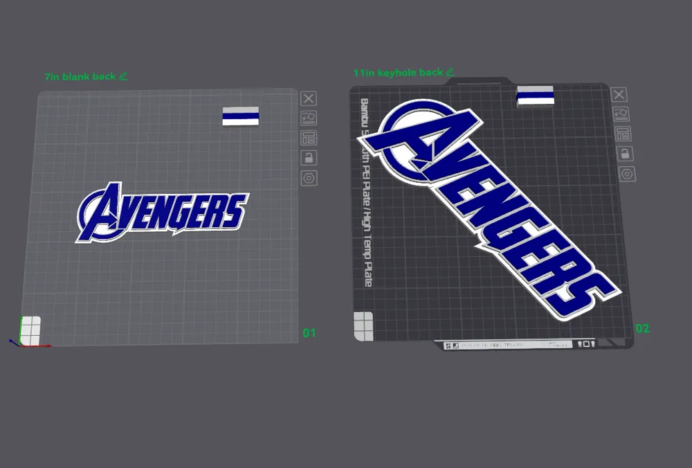 Marvel Avengers logo sign plaque 2-sizes - Free 3D Print Model - MakerWorld