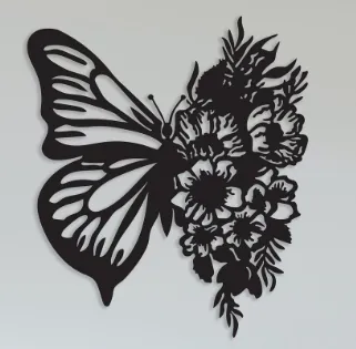 Butterfly Flower Wall Art