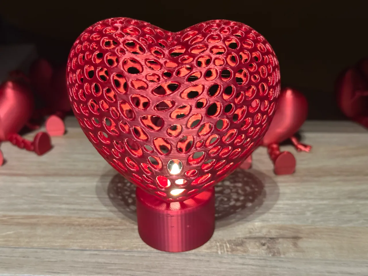 Valentine's Day Tealight Lamp view 3