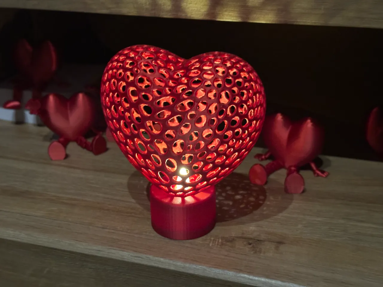 Valentine's Day Tealight Lamp view 2