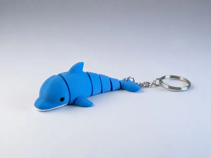 Flexi Dolphin Keychain