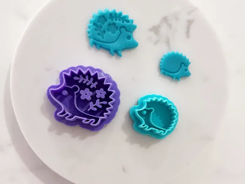 Hedgehog clay cutter | folkart | studs