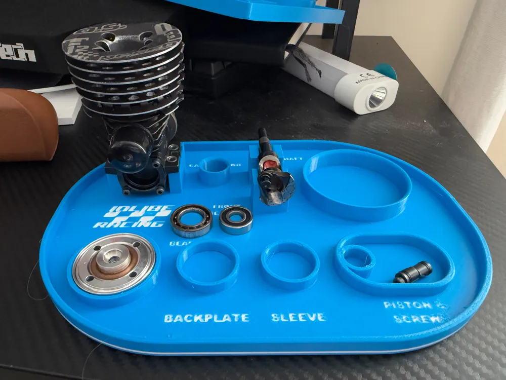 Nitro Engine .12 Disassembly Tray – 1/10 RC - Free 3D Print Model ...