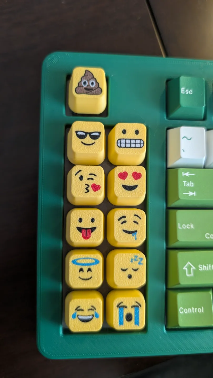 Full Emoji Keycap Set - Free 3D Print Model - MakerWorld