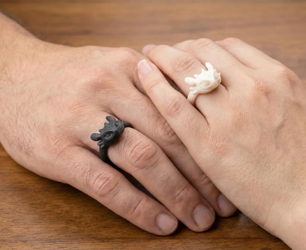 Toothless & Light Fury Ring 2 Set view 2