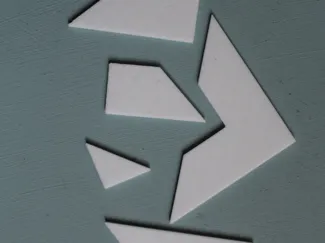 Rompicapo Lettera E - Puzzle in 5 Pezzi