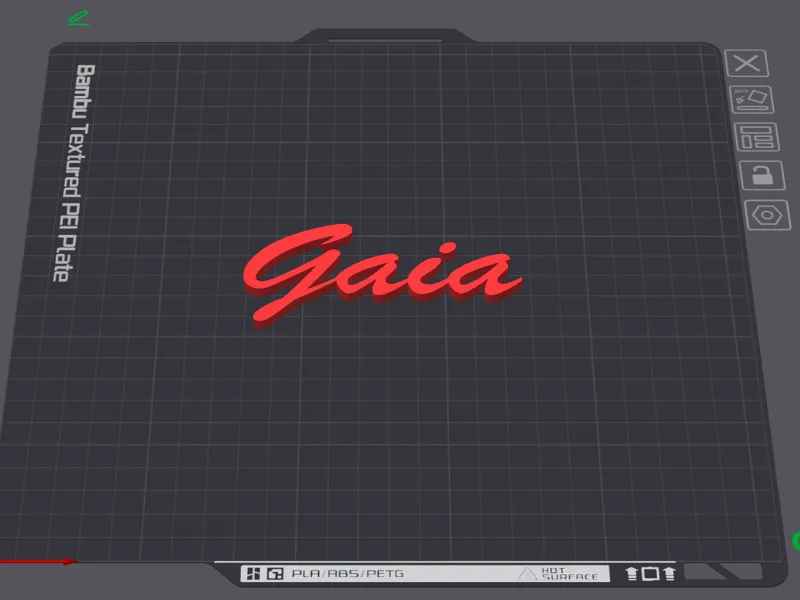 Scritta nome Gaia