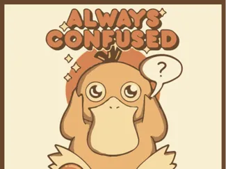 Psyduck Poster - 4 color Hueforge 