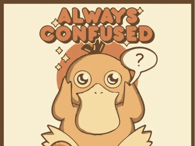 Psyduck Poster - 4 color Hueforge 