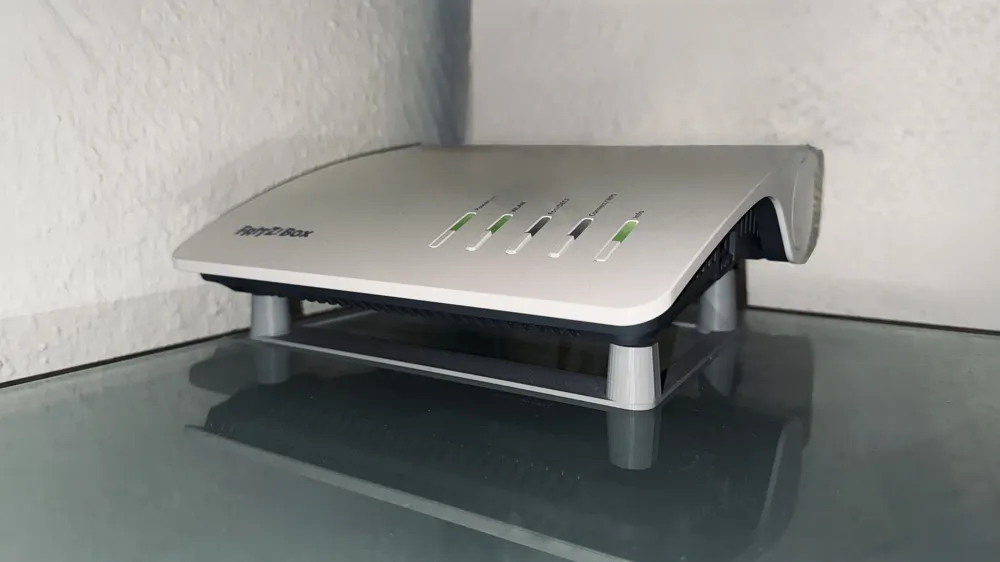 FRITZ!Box 7590 AX Stand for better Airflow - Free 3D Print Model ...