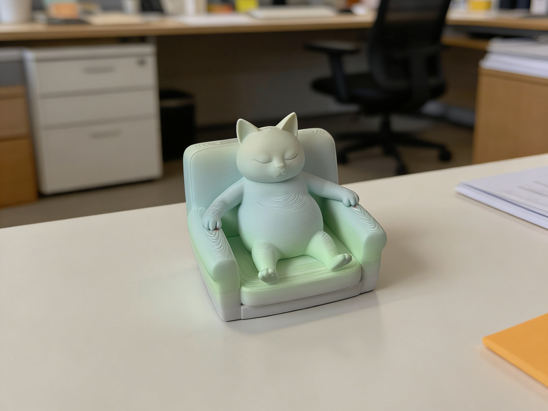 躺平的猫咪 午后慵懒的猫咪 治愈系办公室桌面摆件