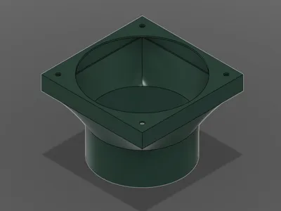 120mm to 100mm PC Fan Airflow Adapter