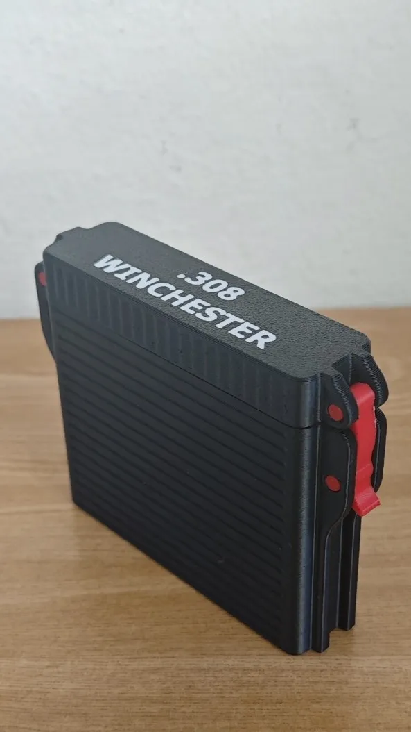 .308 Win Hunting Ammunition Box - Free 3D Print Model - MakerWorld