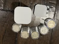 5 silver dollar clear plastic holder container