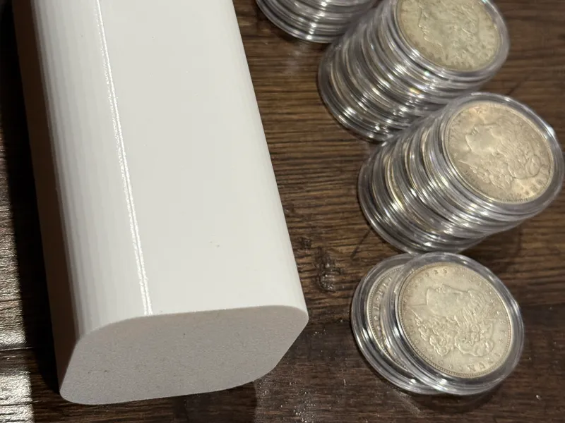 Silver Dollar Clear Plastic Holder Stacker