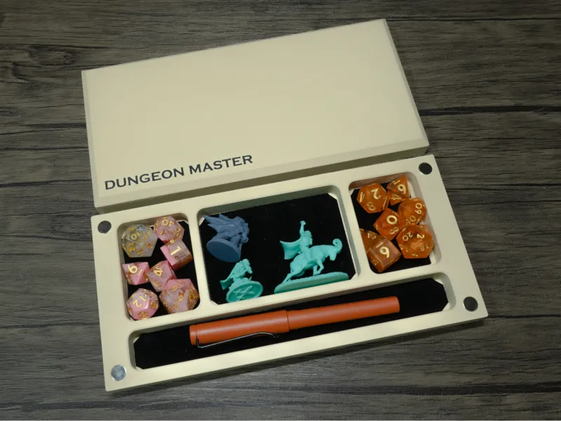 Dice Storage Box/Rolling Tray with Editable Text