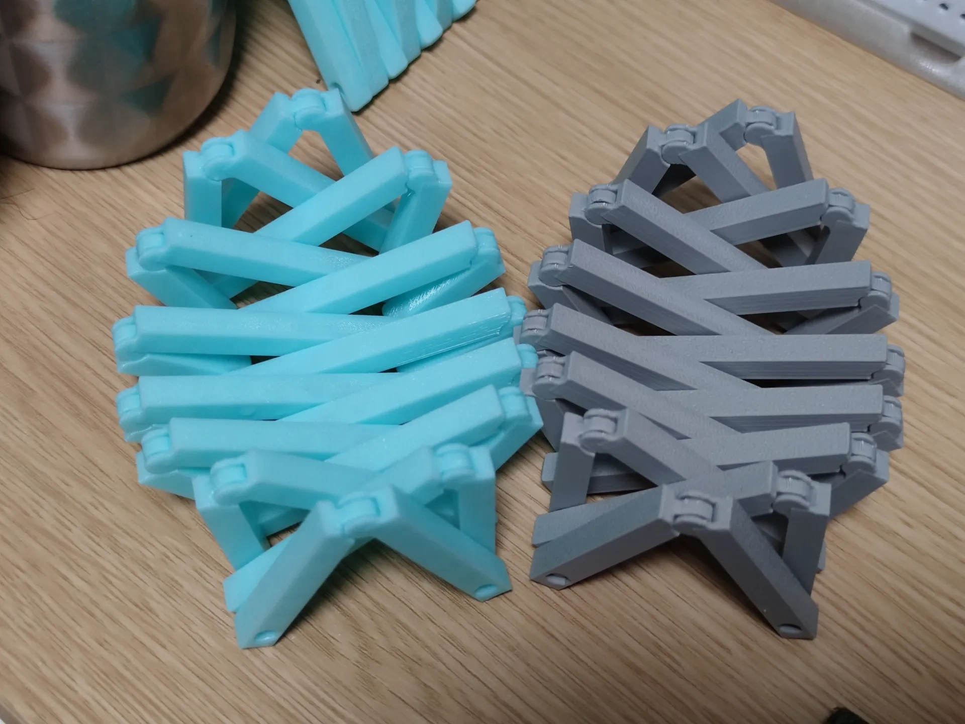 Miniatura 3 do modelo 3D 折叠果篮（可定制大小，一体成型）