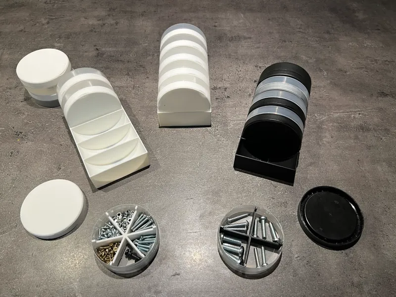 Modular Snus Container Small Parts Organizer