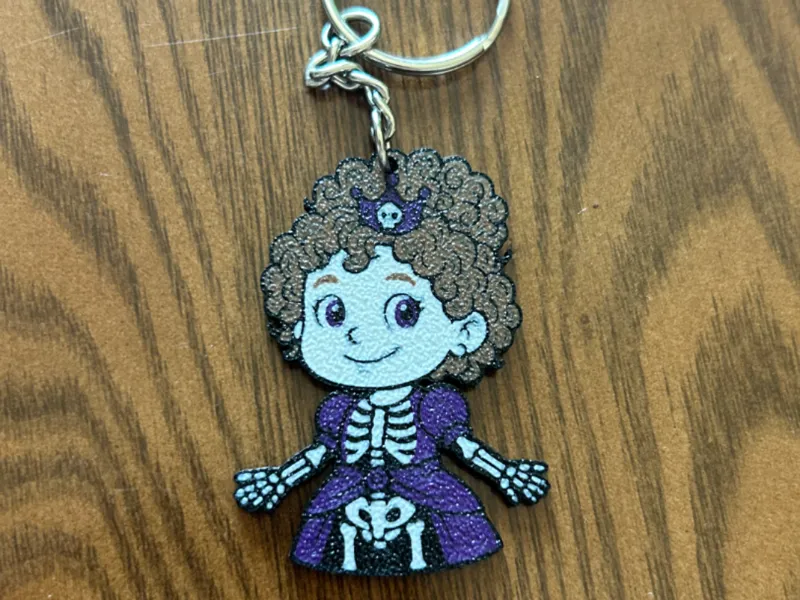 Skelton Princess Keychain